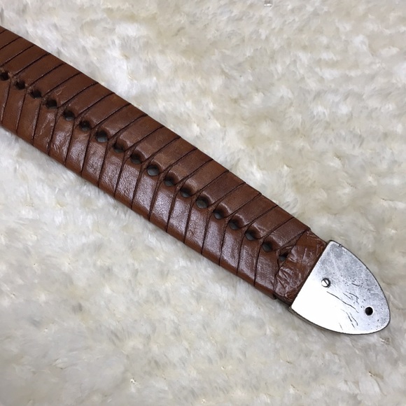 Vintage Western Leather Belt - Picture 5 of 9